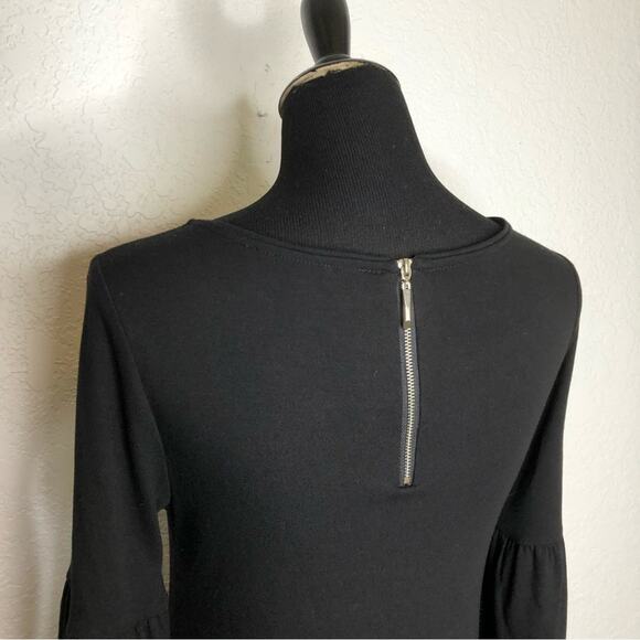 WHBM black bell sleeve cuff sheath dress size Extra Small - Picture 5 of 12